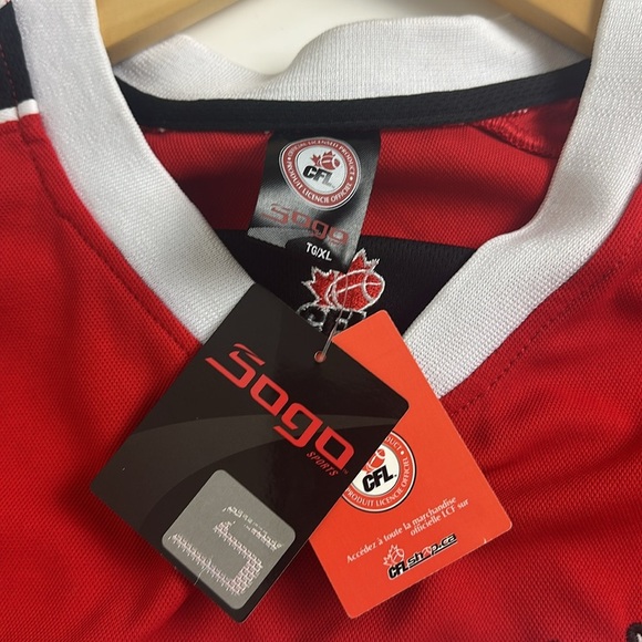 CFL Calgary Stampeders Red Jersey - Size XL - Picture 2 of 8
